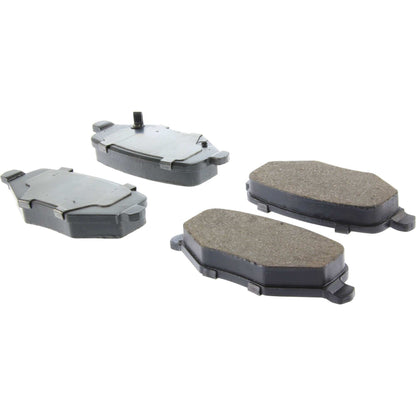 Centric Parts Disc Brake Pad Set C-Tek Ceramic with Shims for 2012-2016 Chrysler Town & Country Dodge Grand Caravan Journey Ram C/V Volkswagen Routan 103.17190