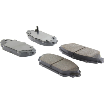 Centric Parts Disc Brake Pad Set C-Tek Ceramic with Shims for 2014-2018 Mazda 3, 2014-2018 Mazda 3 Sport, 2016-2020 Mazda CX-3, 2020-2022 Mazda CX-30 103.17280