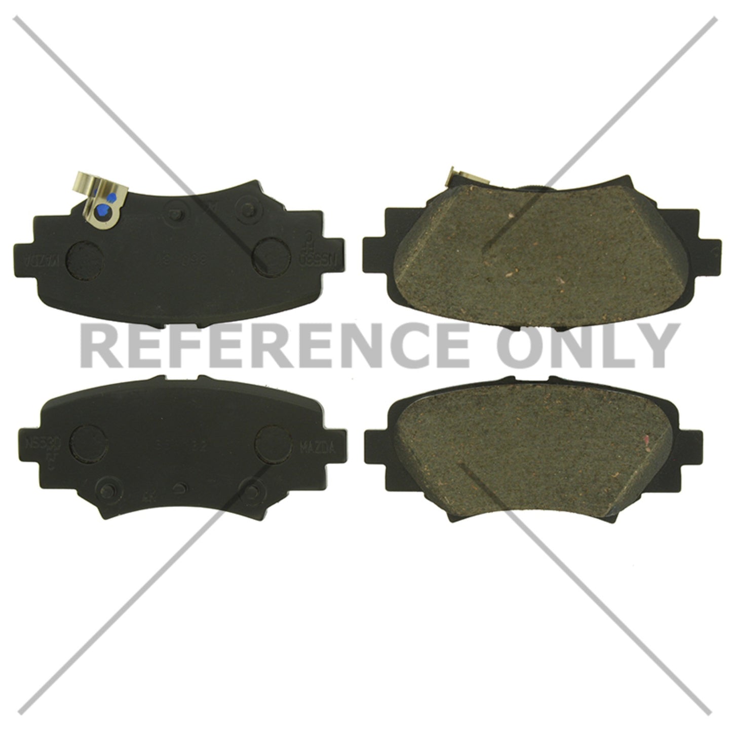 Centric Parts Disc Brake Pad Set C-Tek Ceramic with Shims for 2014-2018 Mazda 3 103.17290
