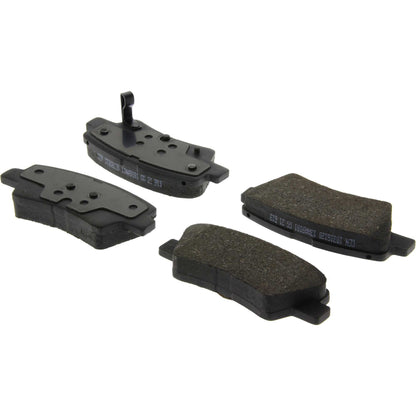 Centric Parts Disc Brake Pad Set C-Tek Ceramic with Shims for 2018-2022 Hyundai Accent, 2017-2020 Elantra 103.18120