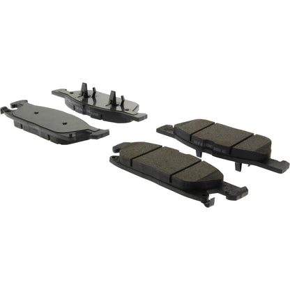 Centric Parts Disc Brake Pad Set C-Tek Ceramic with Shims for 2017-2019 Ford Fusion, 2017-2020 Lincoln Continental, MKZ 103.18181