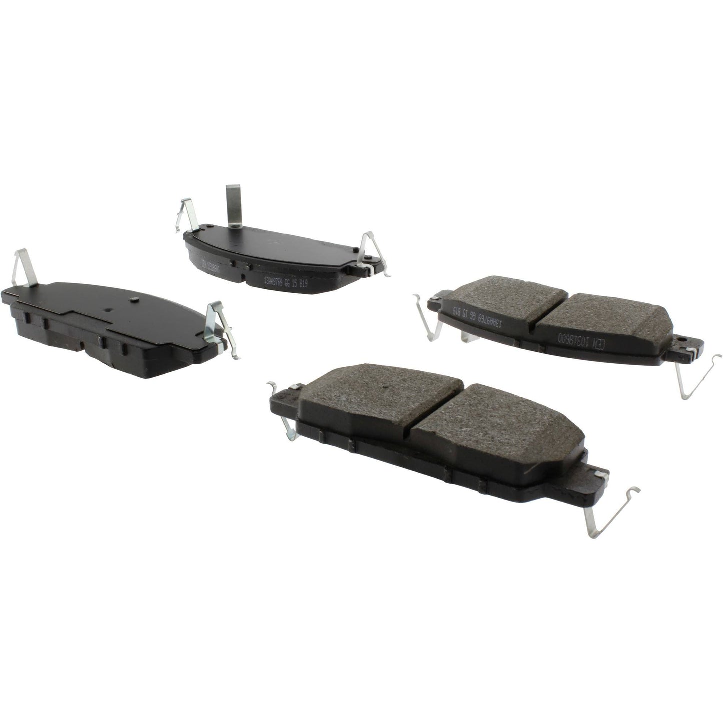 Centric Parts Disc Brake Pad Set C-Tek Ceramic with Shims for 2016-2017 Honda Accord 103.18600