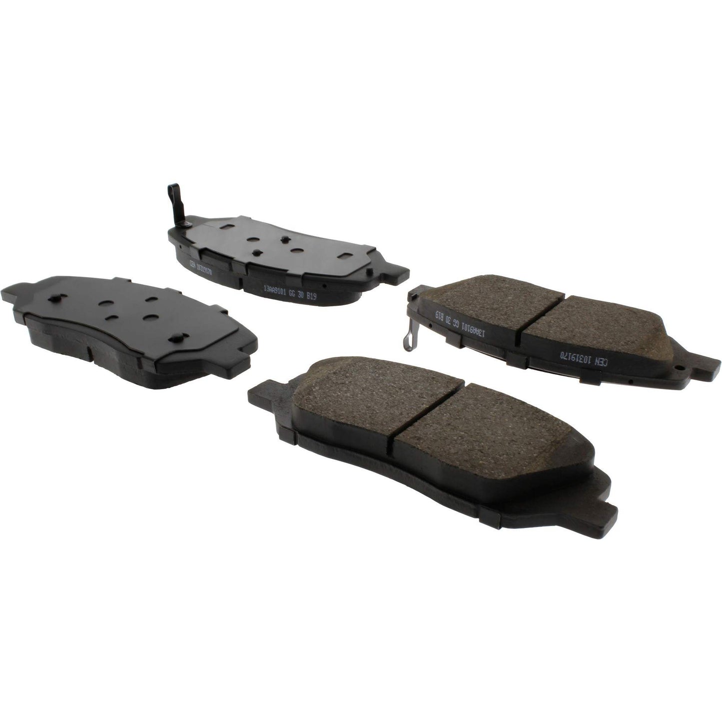 Centric Parts Disc Brake Pad Set C-Tek Ceramic with Shims for 2017-2019 Hyundai Santa Fe 103.19170