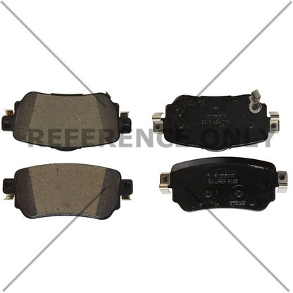 Centric Parts Disc Brake Pad Set Ceramic with Shims for 2018-2022 Nissan LEAF, 2018-2020 Rogue, 2019-2022 Rogue Sport 103.19650