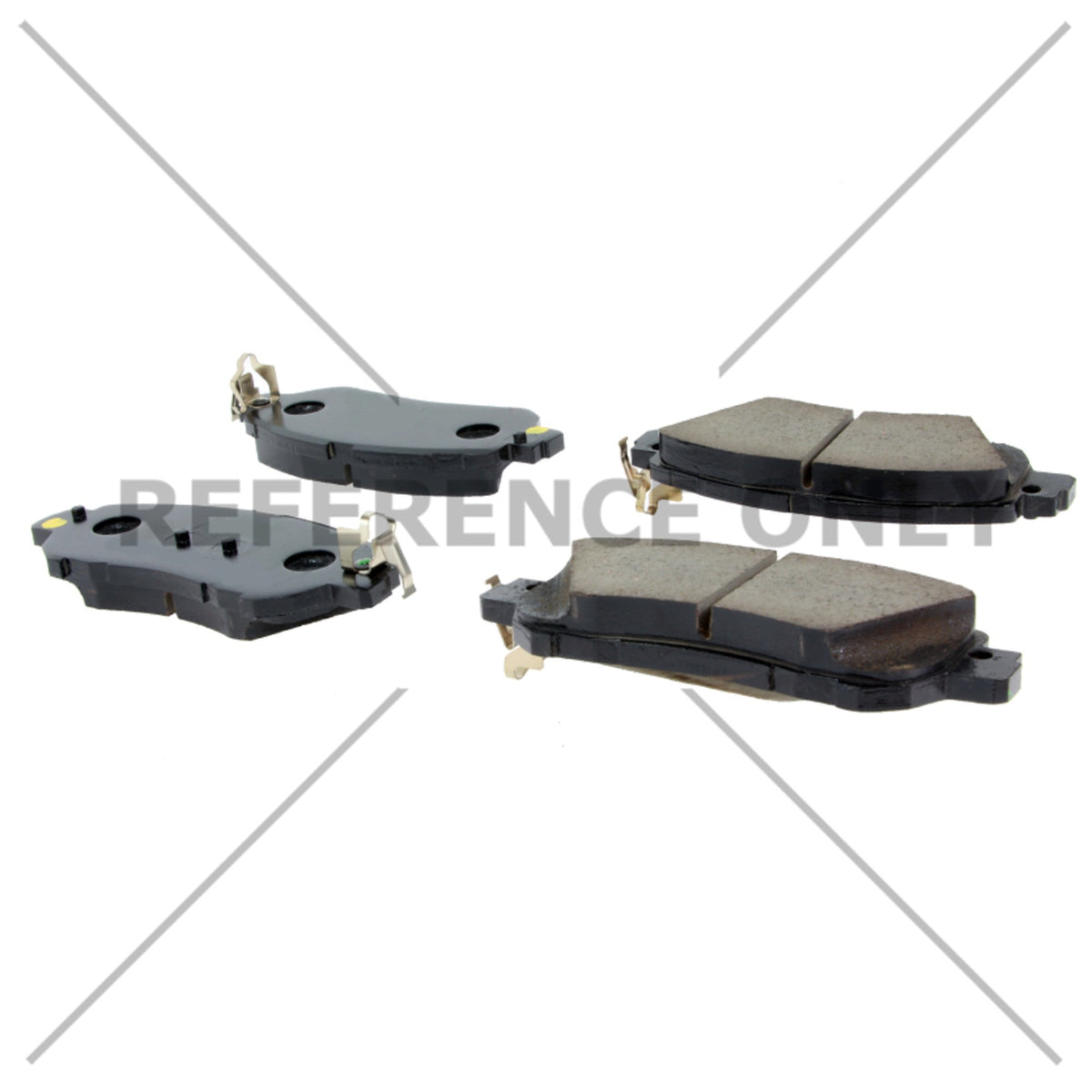 Centric Parts Disc Brake Pad Set C-Tek Ceramic with Shims for 2017-2023 Nissan Kicks 2020-2023 Versa 103.20380
