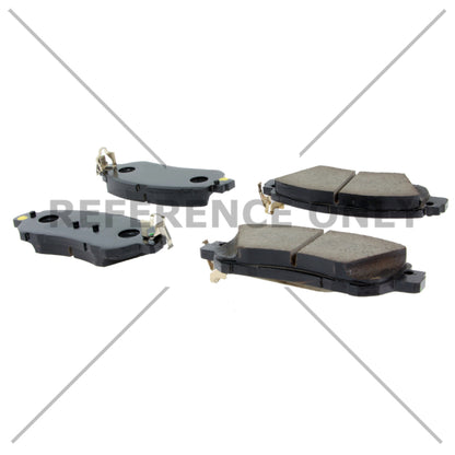 Centric Parts Disc Brake Pad Set C-Tek Ceramic with Shims for 2017-2023 Nissan Kicks 2020-2023 Versa 103.20380