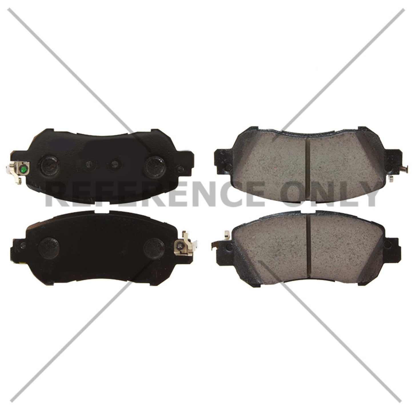 Centric Parts Disc Brake Pad Set C-Tek Ceramic with Shims for 2017-2023 Nissan Kicks 2020-2023 Versa 103.20380