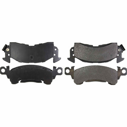 Centric Parts Disc Brake Pad Set Semi-Metallic Posi Quiet for 1967-1970 Buick LeSabre, Riviera, Wildcat Cadillac Calais DeVille Fleetwood Oldsmobile 98 Delta 88 104.00521