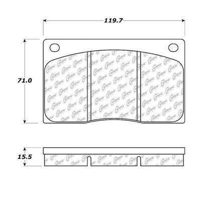 Centric Parts Disc Brake Pad Set Semi-Metallic Posi Quiet for Aston Martin DB7 1998-1997 104.01350