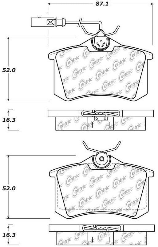 Centric Parts Disc Brake Pad Set 104.03401