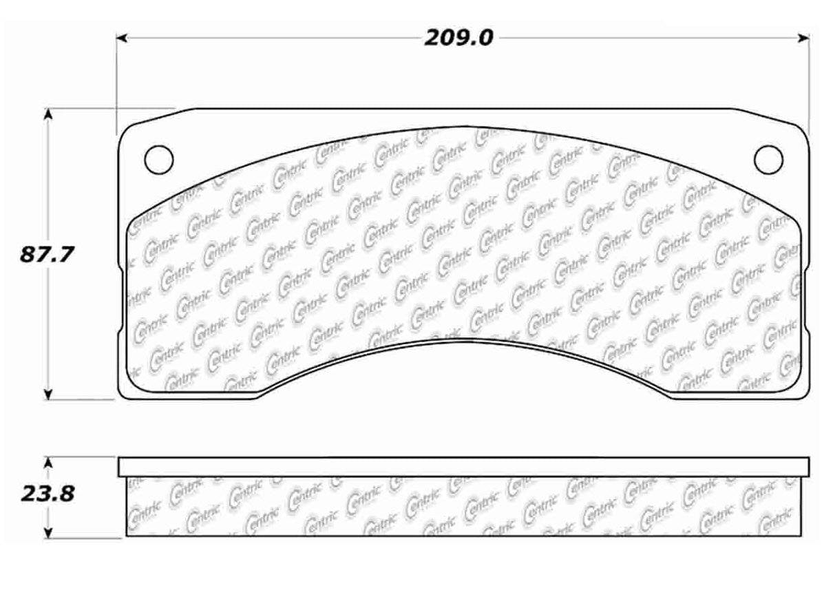 Centric Parts Disc Brake Pad Set Posi Quiet 104.03790