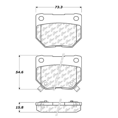 Centric Parts Disc Brake Pad Set with Posi Quiet technology 104.04610