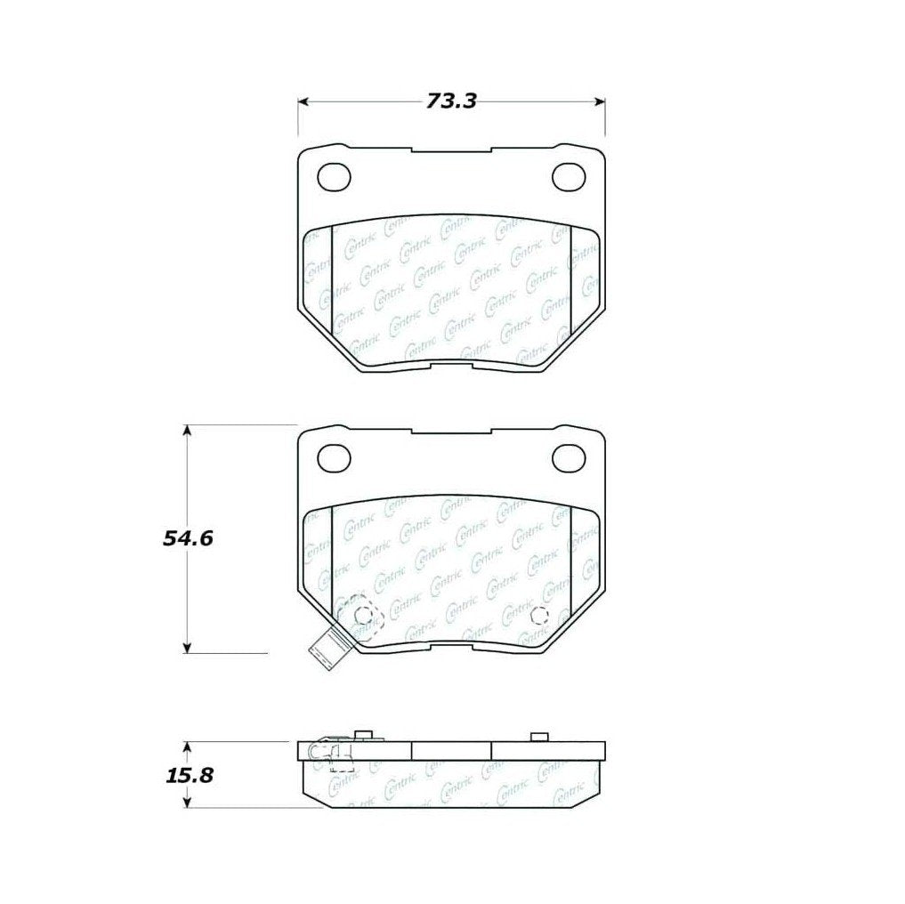 Centric Parts Disc Brake Pad Set 104.04611