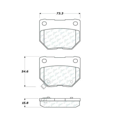 Centric Parts Disc Brake Pad Set 104.04611