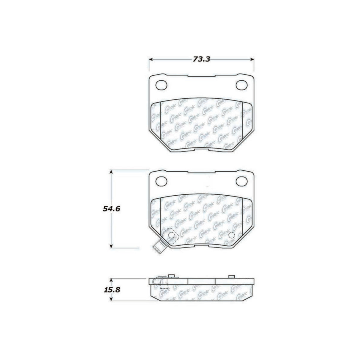Centric Parts Disc Brake Pad Set 104.04611