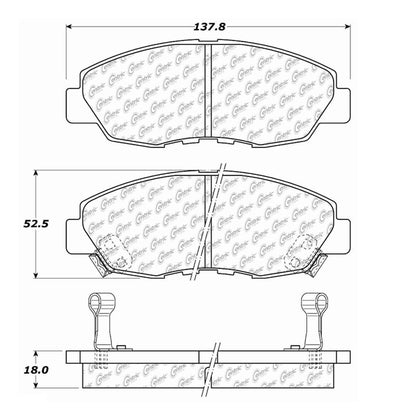 Centric Parts Disc Brake Pad Set 104.04650