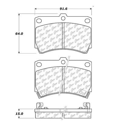 Centric Parts Disc Brake Pad Set 104.04660