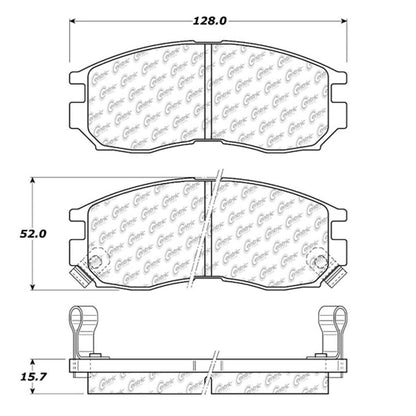 Centric Parts Disc Brake Pad Set 104.04840