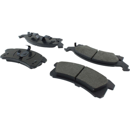 Centric Parts Disc Brake Pad Set Semi-Metallic with Posi Quiet for 1990-2005 Buick Skylark Chevrolet Beretta Cavalier Corsica Oldsmobile Achieva Cutlass Calais Pontiac Grand Am Sunbird Sunfire 104.05060