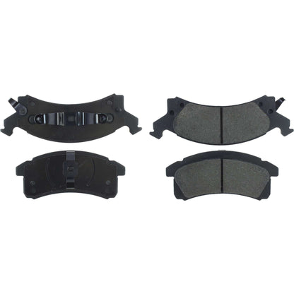 Centric Parts Disc Brake Pad Set Semi-Metallic with Posi Quiet for 1990-2005 Buick Skylark Chevrolet Beretta Cavalier Corsica Oldsmobile Achieva Cutlass Calais Pontiac Grand Am Sunbird Sunfire 104.05060