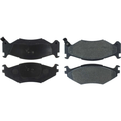 Centric Parts Disc Brake Pad Set Semi-Metallic with Posi Quiet for 1991-1995 Chrysler Daytona LeBaron Town & Country Dodge Caravan Grand Caravan Spirit Plymouth Acclaim Grand Voyager Voyager 104.05220