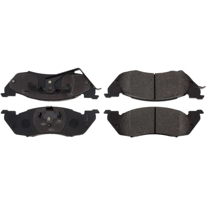Centric Parts Disc Brake Pad Set Semi-Metallic Posi Quiet for 1991-1996 Dodge Dakota 104.05291
