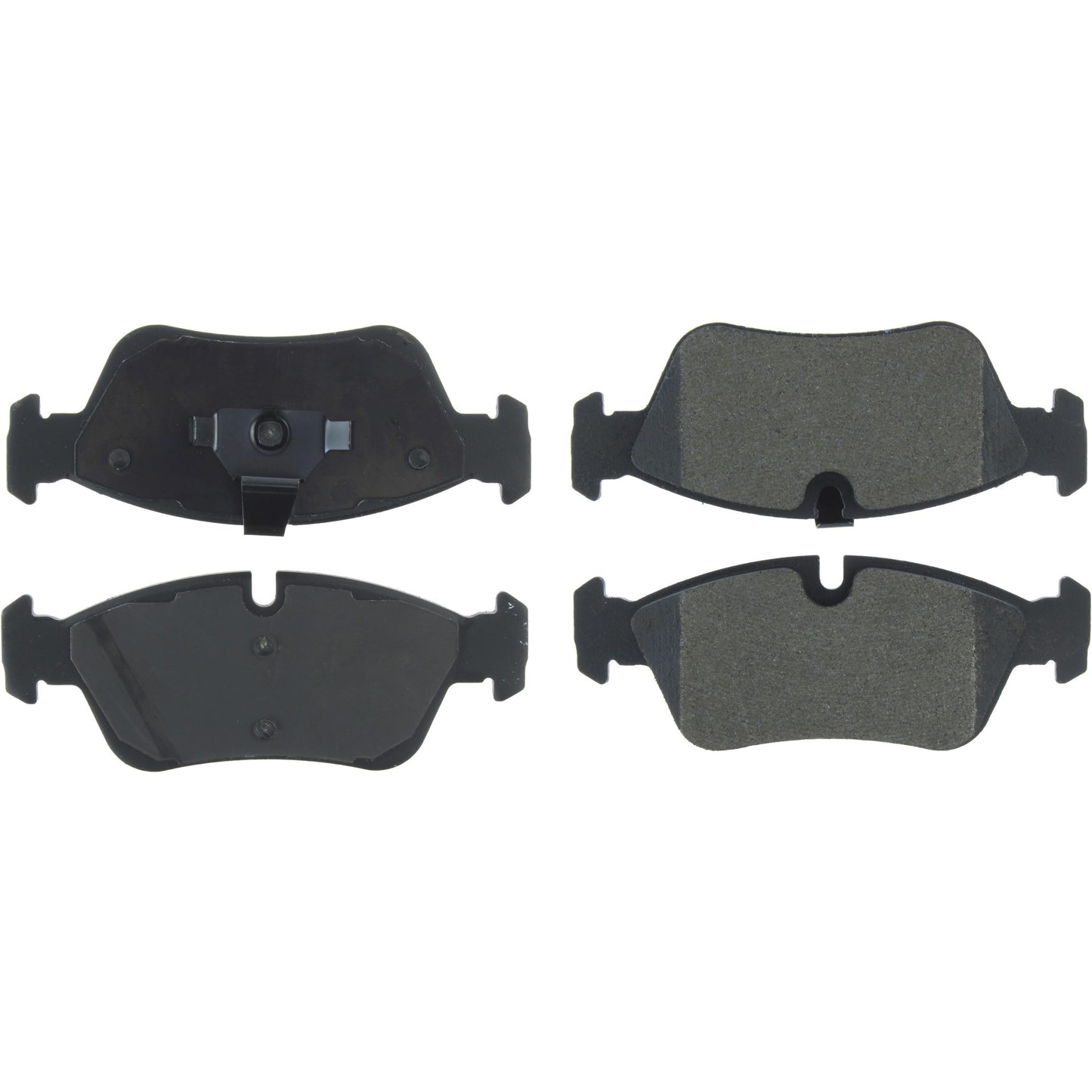 Centric Parts Disc Brake Pad Set Posi Quiet Semi-Metallic with Hardware for 1996-2009 BMW 3 Series 104.05580