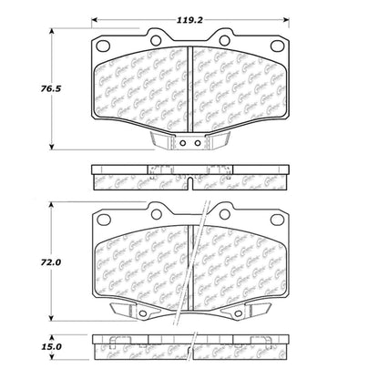 Centric Parts Disc Brake Pad Set 104.06110