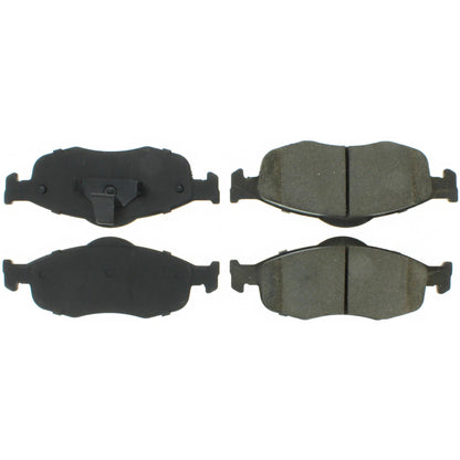Centric Parts Disc Brake Pad Set Posi Quiet Semi-Metallic with Hardware for 1995-2000 Ford Contour, Mystique and 2002-1999 Mercury Cougar 104.06480