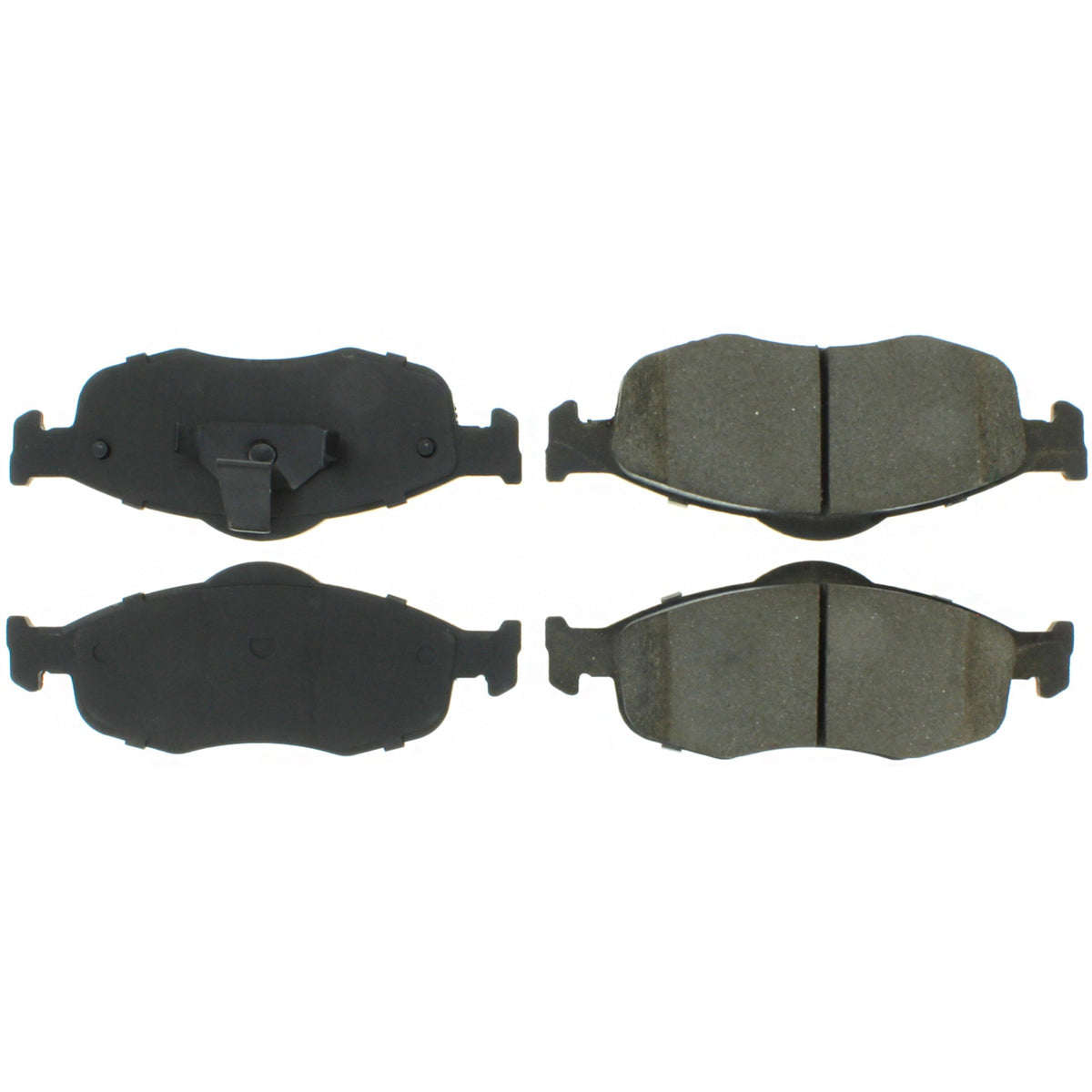 Centric Parts Disc Brake Pad Set Posi Quiet Semi-Metallic with Hardware for 1995-2000 Ford Contour, Mystique and 2002-1999 Mercury Cougar 104.06480