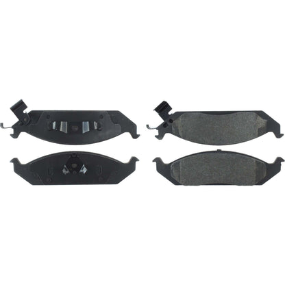 Centric Parts Disc Brake Pad Set Semi-Metallic with Posi Quiet for 2000-1995 Chrysler Cirrus, 2000-1996 Sebring, 2000-1995 Dodge Stratus, 2000-1996 Plymouth Breeze 104.06500