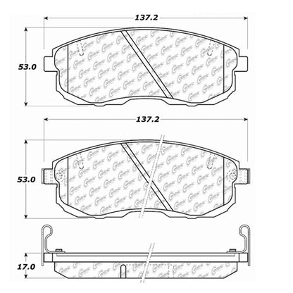 Centric Parts Disc Brake Pad Set 104.06530