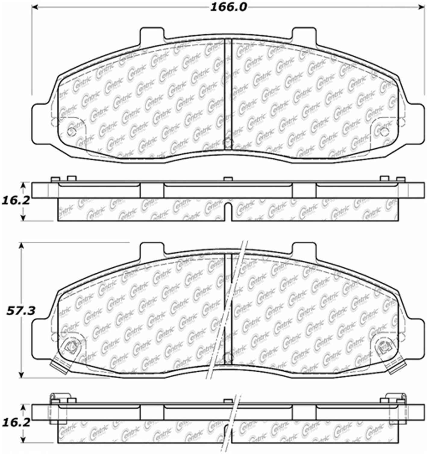 Centric Parts Disc Brake Pad Set 104.06790