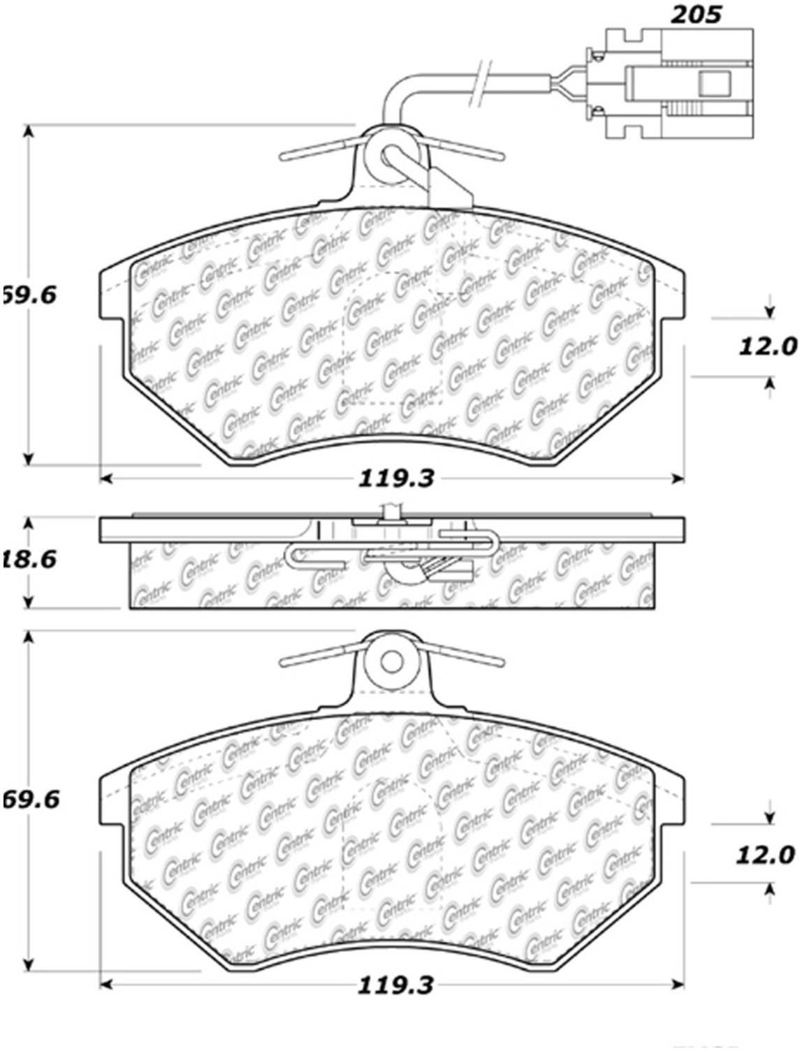 Centric Parts Disc Brake Pad Set 104.06840