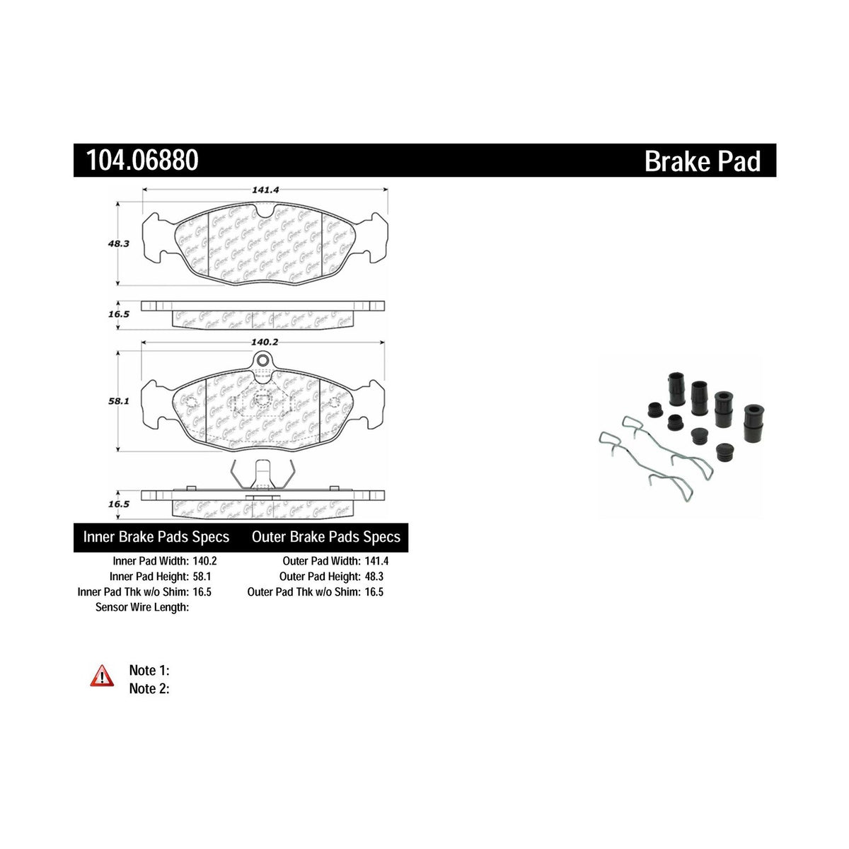 Centric Parts Disc Brake Pad Set Posi Quiet Semi-Metallic with 100% Scorched