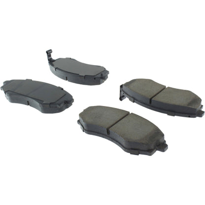 Centric Parts Disc Brake Pad Set Semi-Metallic with Hardware for 2003-1989 Hyundai Sonata 2001-1997 Tiburon 104.07001