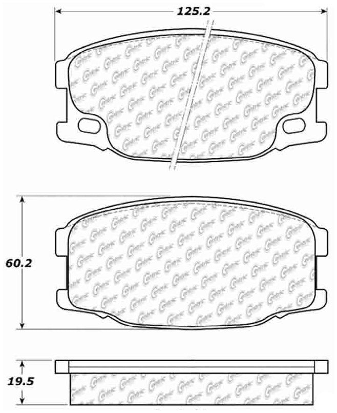 Centric Parts Disc Brake Pad Set Semi-Metallic Posi Quiet for Mitsubishi Fuso FE 2004-1995 104.07340