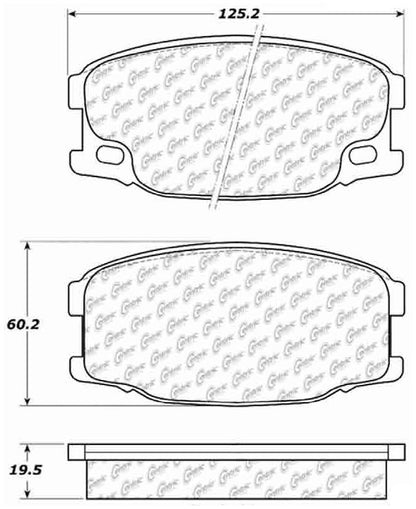 Centric Parts Disc Brake Pad Set Semi-Metallic Posi Quiet for Mitsubishi Fuso FE 2004-1995 104.07340