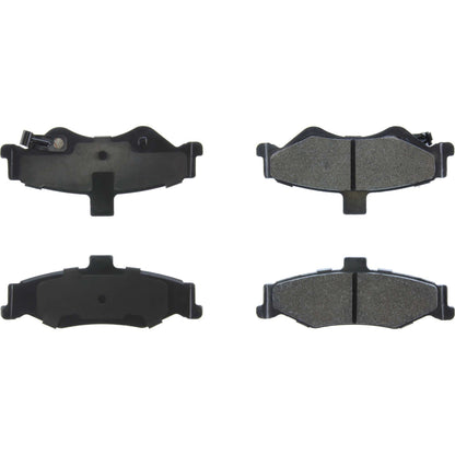 Centric Parts Disc Brake Pad Set Semi-Metallic with Posi Quiet for 1998-2002 Chevrolet Camaro Pontiac Firebird 104.07500