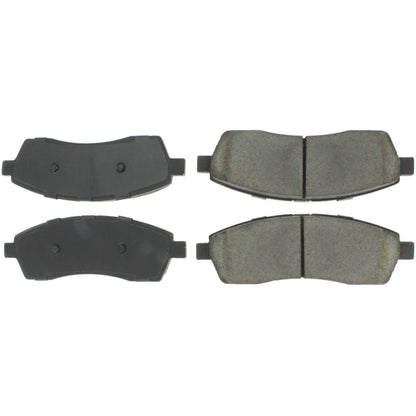 Centric Parts Disc Brake Pad Set Semi-Metallic with Posi Quiet for 2000-2005 Ford Excursion, F-250 2000-2004 and Super Duty 1999-2004 104.07570