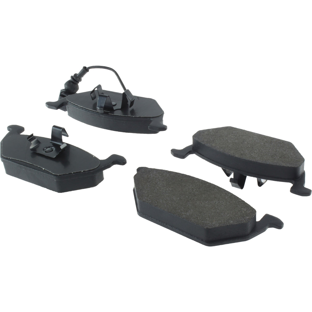 Centric Parts Disc Brake Pad Set Semi-Metallic with Posi Quiet for 2004-2014 Audi and Volkswagen Models