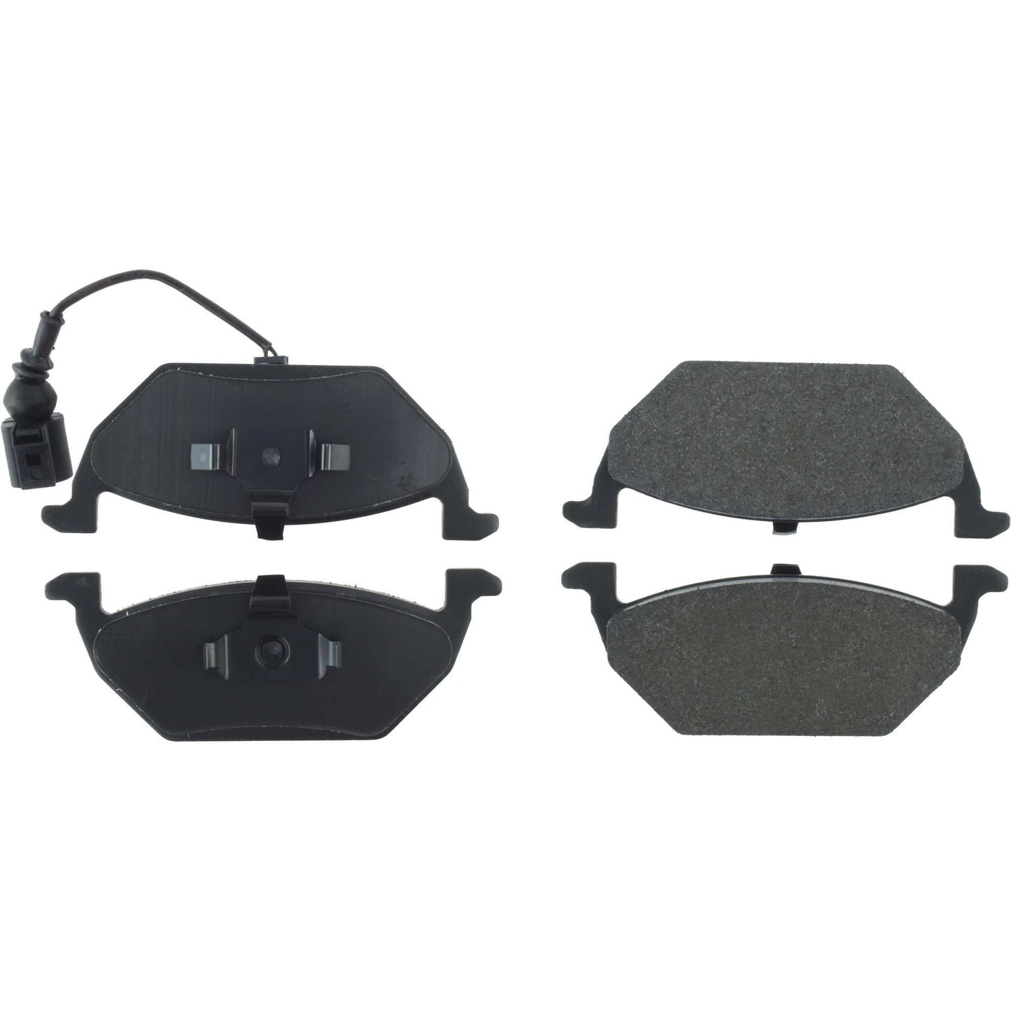 Centric Parts Disc Brake Pad Set Semi-Metallic with Posi Quiet for 2004-2014 Audi and Volkswagen Models