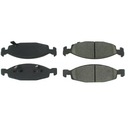Centric Parts Disc Brake Pad Set Semi-Metallic with Posi Quiet for 1999-2002 Jeep Grand Cherokee 104.07900