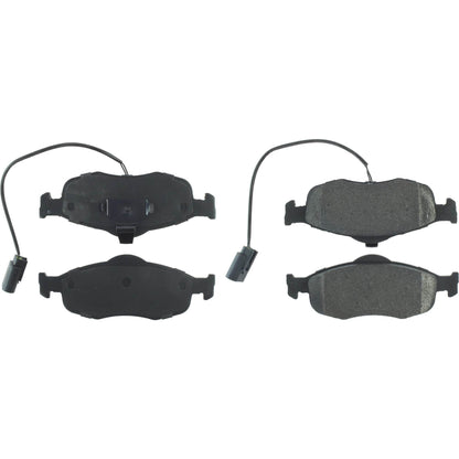 Centric Parts Disc Brake Pad Set Semi-Metallic with Posi Quiet for 2000-1998 Ford Contour 2002-1999 Mercury Cougar 2000-1998 Mystique 104.08010