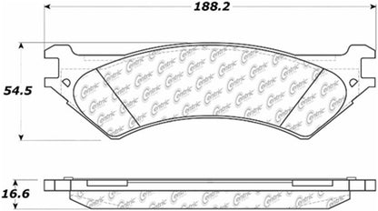 Centric Parts Disc Brake Pad Set Semi-Metallic Posi Quiet for 2000-2007 Ford E-Series 104.08020