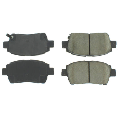 Centric Parts Disc Brake Pad Set Posi Quiet Semi-Metallic with Hardware for 2009-2008 Scion iQ 104.08220