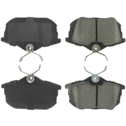 Centric Parts Disc Brake Pad Set Semi-Metallic with Posi Quiet for 2003-2004 Mitsubishi Space Star 2005-2007 Smart Forfour 1999-2012 Volvo S40/V40 104.08380