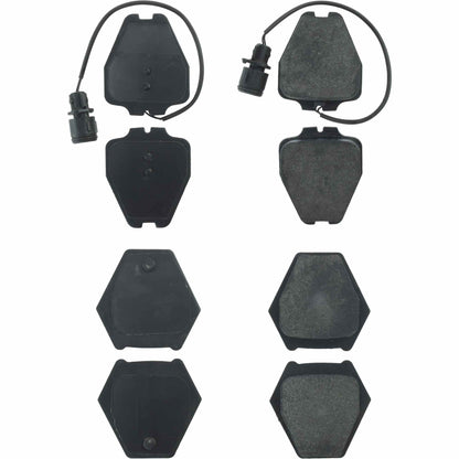 Centric Parts Disc Brake Pad Set Semi-Metallic with Posi Quiet for Audi A8 2000, A8 Quattro 2003-2000, S6 2001, S6 2004 104.08391