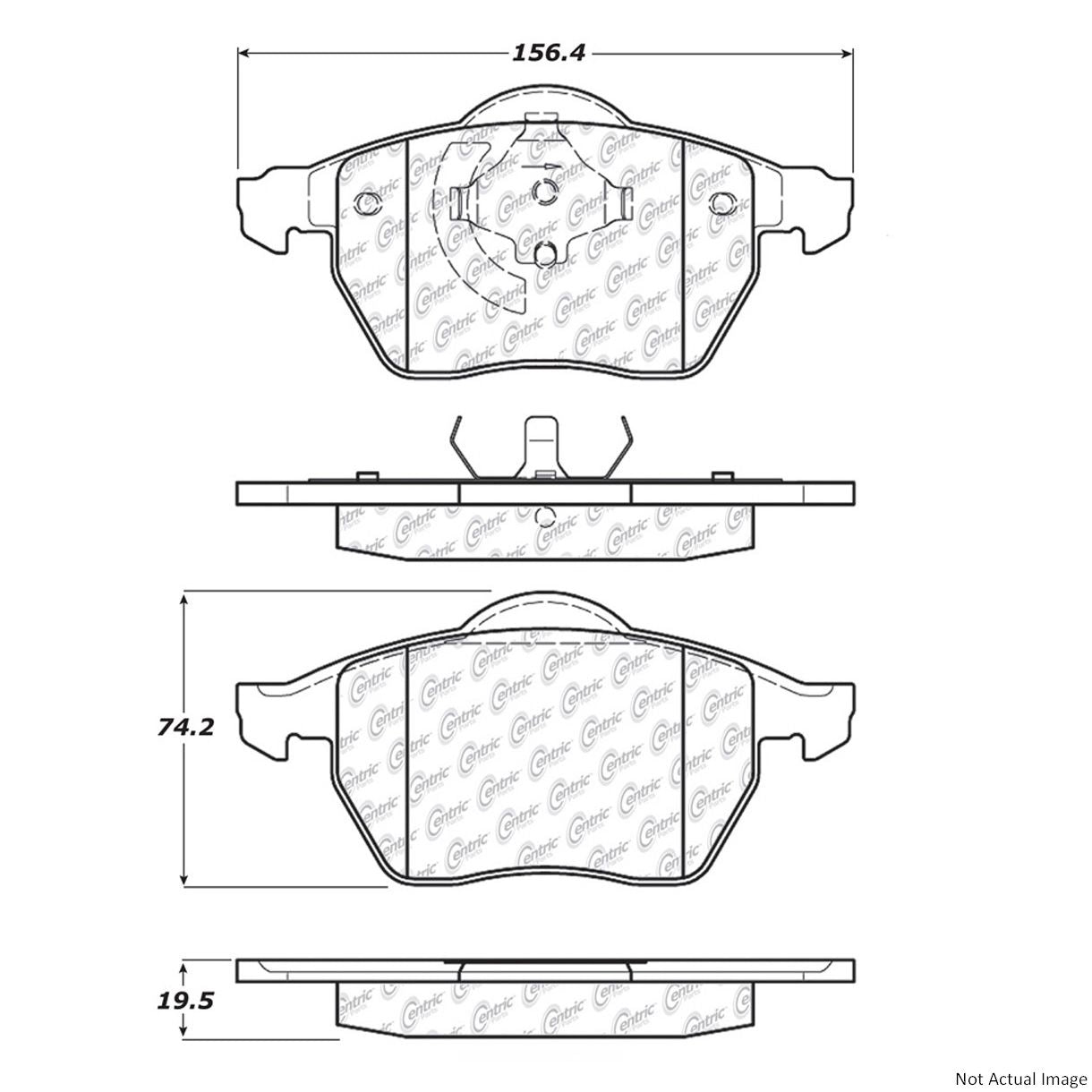 Centric Parts Disc Brake Pad Set 104.08401