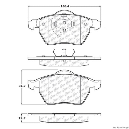 Centric Parts Disc Brake Pad Set 104.08401